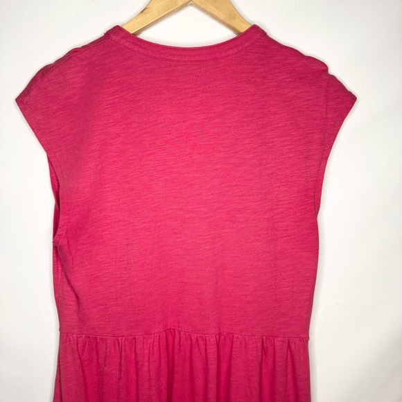 Boden Chloe Jersey V-Neck Sleeveless Midi Dress Terracotta Red Pink Size 8 - Picture 7 of 10